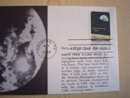 Apollo 8, 1969, USA, ensipäiväkuori, FDC, hieno. Katso myös muut kohteeni, mm. noin 1 200 erilaista amerikkalaista ensipäiväkuorta 1920-luvulta 2000-luvulle.