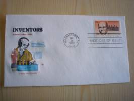 Inventors: Edvin H. Armstrong, 1983, USA, ensipäiväkuori, FDC, harvinaisempi. Katso myös muut kohteeni, mm. noin 1 200 erilaista amerikkalaista ensipäiväkuorta