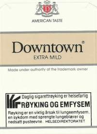 Downtown  Extra Mild  -  käyttämätön koottava tupakka-aski toimitus kirjeenä