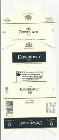 Downtown  Mild  -  käyttämätön koottava tupakka-aski toimitus kirjeenä