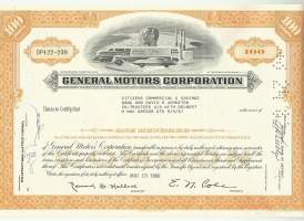 General Motors Co , osakekirja 1968   -  General Motors,  GM valmistaa BuickCadillacChevroletDaewooGMCHoldenOpelVauxhall autoja