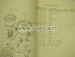 Suzuki TS125C (E2, E4, E17, E18, E21, E24) parts catalogue -varaosaluettelo englanniksi