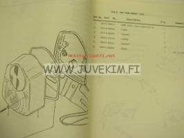 Suzuki TS125C (E2, E4, E17, E18, E21, E24) parts catalogue -varaosaluettelo englanniksi