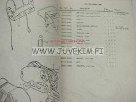 Suzuki TS125 (K/L/M/A) (E2, E4, E17, E18, E21, E24, E31) parts catalogue -varaosaluettelo englanniksi