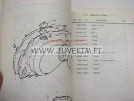 Suzuki GS400B parts catalogue -varaosaluettelo englanniksi