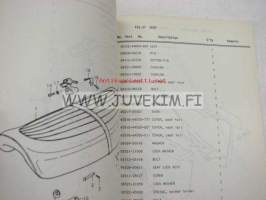 Suzuki GS400B parts catalogue -varaosaluettelo englanniksi