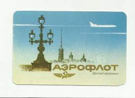 Lompakkoalmanakka  Aerflot  1991 -   kalenteri