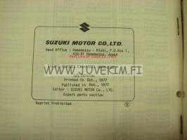 Suzuki GS500EC (E17, E34,&amp;E39) parts catalogue -varaosaluettelo englanniksi