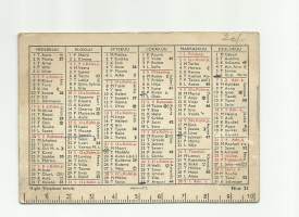 Lompakkoalmanakka    1958  -   kalenteri
