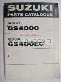 Suzuki GS400C / GS400EC parts catalogue -varaosaluettelo englanniksi