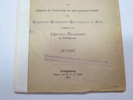 Beiträge  zur Anatomie un Histologie von cuma Rathkii kr. - Inaugural-Dissertation zur Erlangung der doctorwürde der philosophischen Facultät der