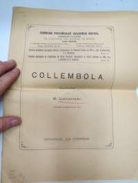 Collembola - Bearbeitet von W. Linnaniemi - Sapiskii Rossiskoi Akademii Nauk - Mémoires de l´academie des sciences de Russie VIII Serie. Classe