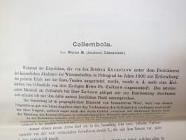 Collembola - Bearbeitet von W. Linnaniemi - Sapiskii Rossiskoi Akademii Nauk - Mémoires de l´academie des sciences de Russie VIII Serie. Classe