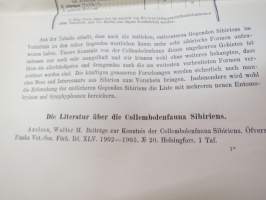 Collembola - Bearbeitet von W. Linnaniemi - Sapiskii Rossiskoi Akademii Nauk - Mémoires de l´academie des sciences de Russie VIII Serie. Classe