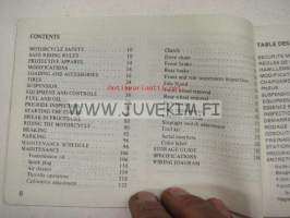 Honda MBX125F owner´s manual -käyttöohjekirja englanniksi