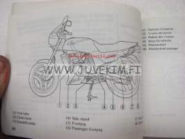 Honda MBX125F owner´s manual -käyttöohjekirja englanniksi