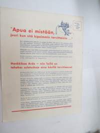 Ardo - valovirralla toimiva jäätyneiden vesijohtoputkien sulatuskoje -myyntiesite / tool brochure