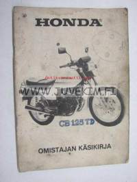 Honda CB 125 TD -omistajan käsikirja