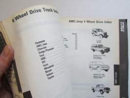 Chassis Parts Vol. II - Application Listing For 1980-1990 -Catalog No. X4000-2 1990 -varaosaluettelo