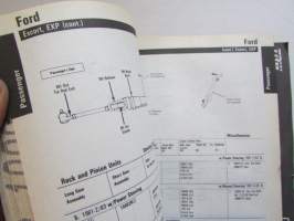Chassis Parts Vol. II - Application Listing For 1980-1990 -Catalog No. X4000-2 1990 -varaosaluettelo