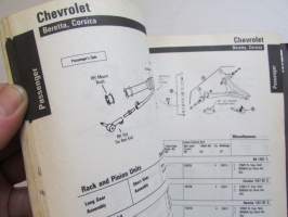 Chassis Parts Vol. II - Application Listing For 1980-1990 -Catalog No. X4000-2 1990 -varaosaluettelo