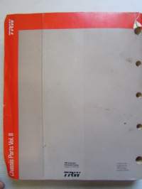Chassis Parts Vol. II - Application Listing For 1980-1990 -Catalog No. X4000-2 1990 -varaosaluettelo