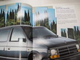 Chrysler Voyager 1990 -myyntiesite -brochure