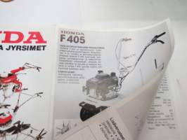 Honda pihatraktorit ja jyrsimet 1990 -myyntiesite / brochure