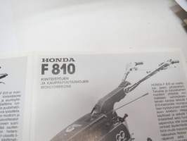 Honda pihatraktorit ja jyrsimet 1990 -myyntiesite / brochure
