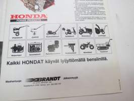 Honda pihatraktorit ja jyrsimet 1990 -myyntiesite / brochure