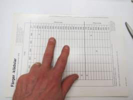Mercedes-Benz färgkarta personbilar 1979 års modeller -värikartta, henkilöautot vm 1979 -color chart