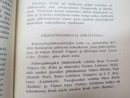 Tavaralinjaliikenne - Kehityshistoriaa ja järjestötoimintaa -history, route traffic with trucks -linebound truck transport traffic