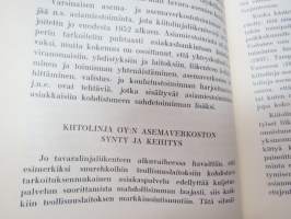 Tavaralinjaliikenne - Kehityshistoriaa ja järjestötoimintaa -history, route traffic with trucks -linebound truck transport traffic