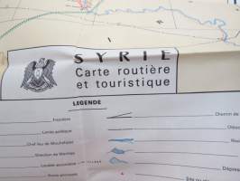 Syrie (Syyria) matkailuesite - kartta / travel brochure