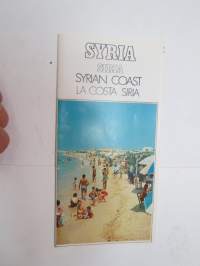 Syria - Siria - Syrian cost (Syyria) matkailuesite - kartta / travel brochure