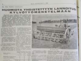 Koneviesti 1960 nr 8, sisältää mm. seur. artikkelit / kuvat / mainokset; Esittelyssä M.A.N., Lannoitus- ja kylvökoneet McCormick ja Allis Chalmers, Kevään 60