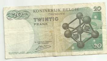 Belgia 20 Francs  1964  - seteli