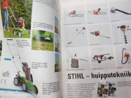 Viking 1996 silppurit, ruohonleikkurit, ajoleikkurit, ruohotrimmerit, pensasaitaleikkurit, jyrsimet -myyntiesite / brochure