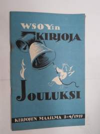 WSOY:n kirjoja jouluksi - Kirjojen maailma 3-4-/1937, kansikuvitus Onni Oja