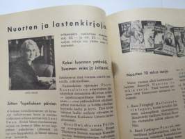 WSOY:n kirjoja jouluksi - Kirjojen maailma 3-4-/1937, kansikuvitus Onni Oja