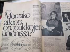 Kotiliesi 1974 nr 1 tammikuu I, ilmestynyt 9.1.1974, sis. mm. seur. artikkelit/ kuvat / mainokset; Lahden Puutyö Oy - Hitti-hyllystöt, Asuntotukea avoliitolle, Ei