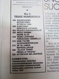Kansa Taisteli 1985 nr 9 Ratkaisu Suursaaressa. Väinö Leskinen porukassa. Pentti Salmelin : Suursaaren myrskyssä. (kuvassa eversti Martti Juho Miettinen,