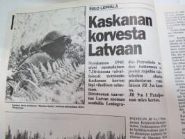 Kansa Taisteli 1985 nr 9 Ratkaisu Suursaaressa. Väinö Leskinen porukassa. Pentti Salmelin : Suursaaren myrskyssä. (kuvassa eversti Martti Juho Miettinen,