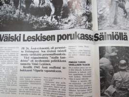 Kansa Taisteli 1985 nr 9 Ratkaisu Suursaaressa. Väinö Leskinen porukassa. Pentti Salmelin : Suursaaren myrskyssä. (kuvassa eversti Martti Juho Miettinen,