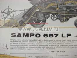 SAMPO 657 LP skördetröskan 1960 -myyntiesite ruotsiksi