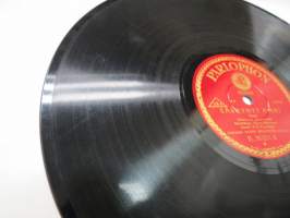 Parlophon B. 36051 Georg Malmstén - Sunnuntai-ilta / Särkynyt onni -savikiekkoäänilevy - 78 rpm record