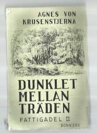 ”Dunklet mellan träden-”Fattigadels del två /Agnes von Krusenstjerna / Agnes von Krusenstjerna tog stort intryck av Högfors, och beskrev bruket i romanserien