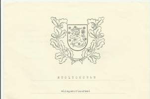Huoltokoulu Aliupseerikurssi  todistus 1957