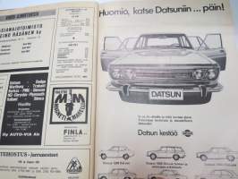 Auto ja Liikenne 1970 nr 10, sis. mm. seur. artikkelit / kuvat / mainokset; Kansikuva Peugeot 504 vm. 1971, Champion Turbo Action, Ei nätti tyttö jää pulaan,