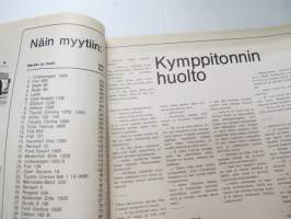 Moottoriviesti 1972 nr 12 sis. mm. artikkelit / kuvat / mainokset; Moottorikelkat 1973, Morris Marina Saloon 1.8 &amp; Coupe 1.3 koeajo, Fiat 127 kestotesti,